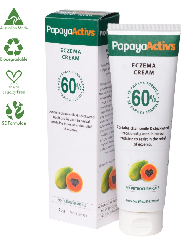 PapayaActivs Eczema Cream with Icons